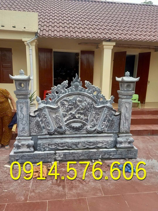 Cuốn Thư Bằng Đá Tự Nhiên Nguyên Khối, Tắc Môn Từ Đường Dòng Họ Bằng Đá Xanh, Bức Bình Phong Đá Trấn Trạch Khu Lăng Mộ, Cuốn Thư Bằng Đá Granite Trước Cổng Từ Đường,