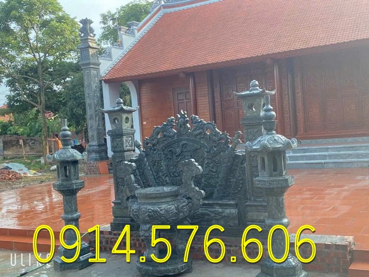 Cuốn Thư Bằng Đá Tự Nhiên Nguyên Khối, Tắc Môn Từ Đường Dòng Họ Bằng Đá Xanh, Bức Bình Phong Đá Trấn Trạch Khu Lăng Mộ, Cuốn Thư Bằng Đá Granite Trước Cổng Từ Đường,