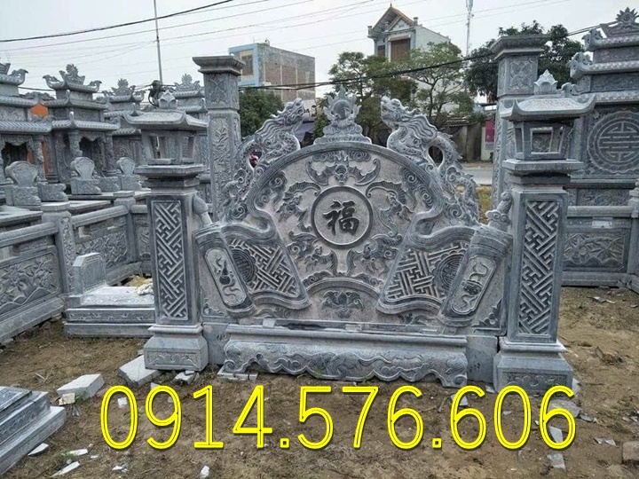 Cuốn Thư Bằng Đá Tự Nhiên Nguyên Khối, Tắc Môn Từ Đường Dòng Họ Bằng Đá Xanh, Bức Bình Phong Đá Trấn Trạch Khu Lăng Mộ, Cuốn Thư Bằng Đá Granite Trước Cổng Từ Đường,