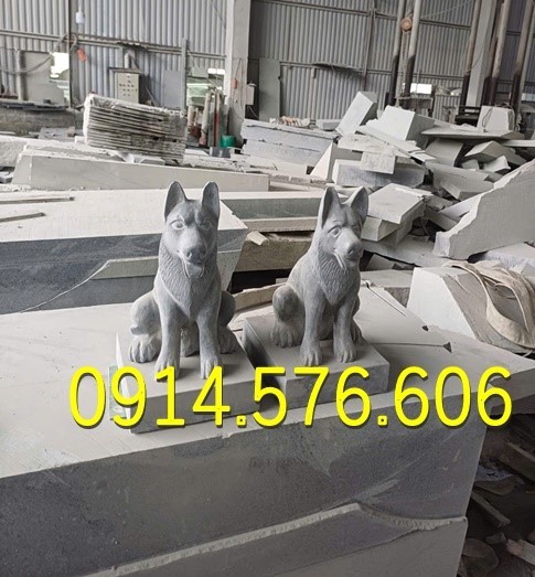 Tượng Chó Đá Nguyên Khối Đẹp Giá Rẻ, Xưởng Sản Xuất Mẫu Chó Đá Phong Thủy, Kích Thước Chó Đá Cổ Thời Lý, Chó Đá Xanh Xám Đặt Trước Nhà, Chó Trấn Trạch Bằng Đá Tự Nhiên Đẹp, Điêu Khắc Mẫu Chó Đá Hiện Đại Trước Nhà Gỗ