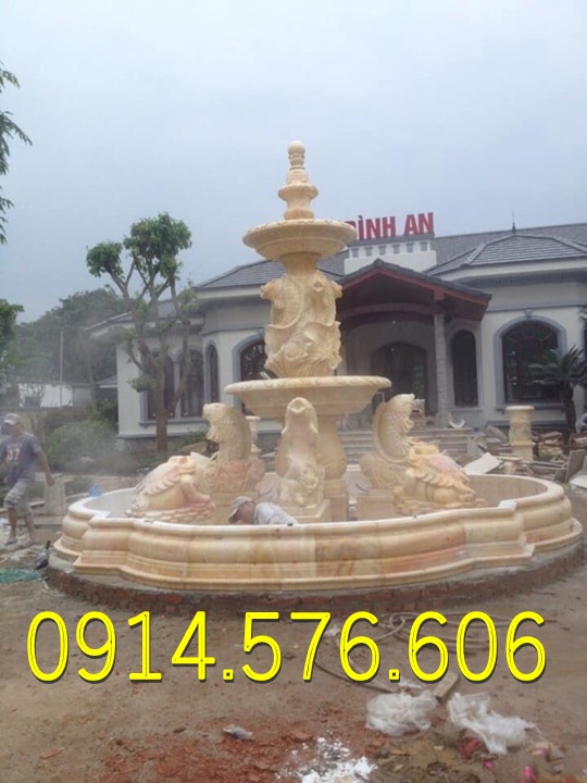 đài phun nước đá trắng cho sân vườn biệt thự, Mẫu Đài Phun Nước Bằng Đá Vàng Cho Khu Du Lịch, Địa Chỉ Làm Đài Phun Nước Bằng Đá Cẩm Thạch, xưởng chế tác đài phun nước bằng đá Hiện Đại, đài phun nước bằng đá granite nguyên khối ngoài trời,