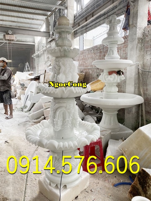 đài phun nước đá trắng cho sân vườn biệt thự, Mẫu Đài Phun Nước Bằng Đá Vàng Cho Khu Du Lịch, Địa Chỉ Làm Đài Phun Nước Bằng Đá Cẩm Thạch, xưởng chế tác đài phun nước bằng đá Hiện Đại, đài phun nước bằng đá granite nguyên khối ngoài trời, 