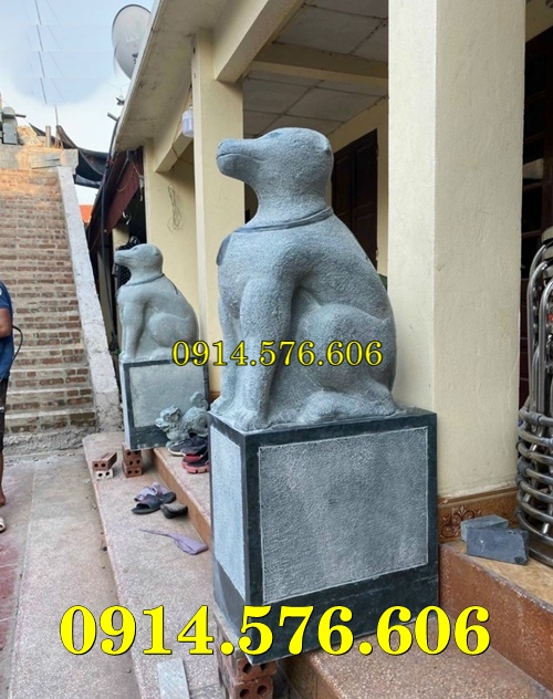 Tượng Chó Đá Nguyên Khối Đẹp Giá Rẻ, Xưởng Sản Xuất Mẫu Chó Đá Phong Thủy, Kích Thước Chó Đá Cổ Thời Lý, Chó Đá Xanh Xám Đặt Trước Nhà, Chó Trấn Trạch Bằng Đá Tự Nhiên Đẹp, Điêu Khắc Mẫu Chó Đá Hiện Đại Trước Nhà Gỗ