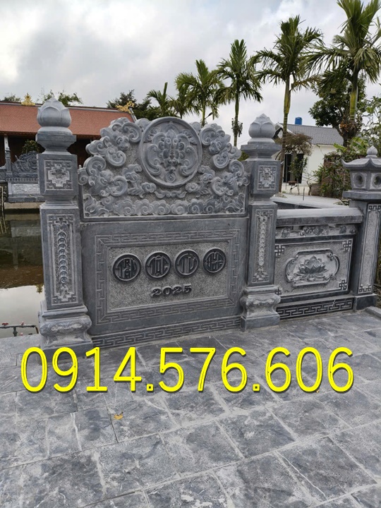 Cuốn Thư Bằng Đá Tự Nhiên Nguyên Khối, Tắc Môn Từ Đường Dòng Họ Bằng Đá Xanh, Bức Bình Phong Đá Trấn Trạch Khu Lăng Mộ, Cuốn Thư Bằng Đá Granite Trước Cổng Từ Đường,