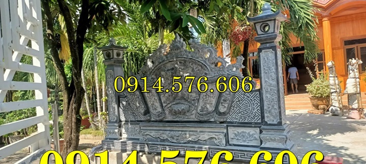 Cuốn Thư Bằng Đá Tự Nhiên Nguyên Khối, Tắc Môn Từ Đường Dòng Họ Bằng Đá Xanh, Bức Bình Phong Đá Trấn Trạch Khu Lăng Mộ, Cuốn Thư Bằng Đá Granite Trước Cổng Từ Đường,