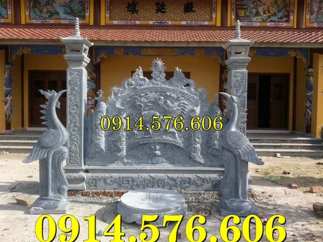 Cuốn Thư Bằng Đá Tự Nhiên Nguyên Khối, Tắc Môn Từ Đường Dòng Họ Bằng Đá Xanh, Bức Bình Phong Đá Trấn Trạch Khu Lăng Mộ, Cuốn Thư Bằng Đá Granite Trước Cổng Từ Đường,