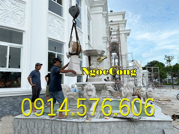 đài phun nước đá trắng cho sân vườn biệt thự, Mẫu Đài Phun Nước Bằng Đá Vàng Cho Khu Du Lịch, Địa Chỉ Làm Đài Phun Nước Bằng Đá Cẩm Thạch, xưởng chế tác đài phun nước bằng đá Hiện Đại, đài phun nước bằng đá granite nguyên khối ngoài trời,