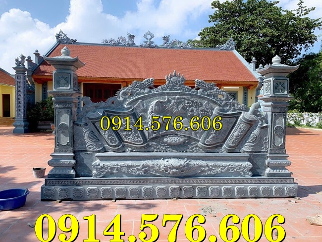 Cuốn Thư Bằng Đá Tự Nhiên Nguyên Khối, Tắc Môn Từ Đường Dòng Họ Bằng Đá Xanh, Bức Bình Phong Đá Trấn Trạch Khu Lăng Mộ, Cuốn Thư Bằng Đá Granite Trước Cổng Từ Đường,