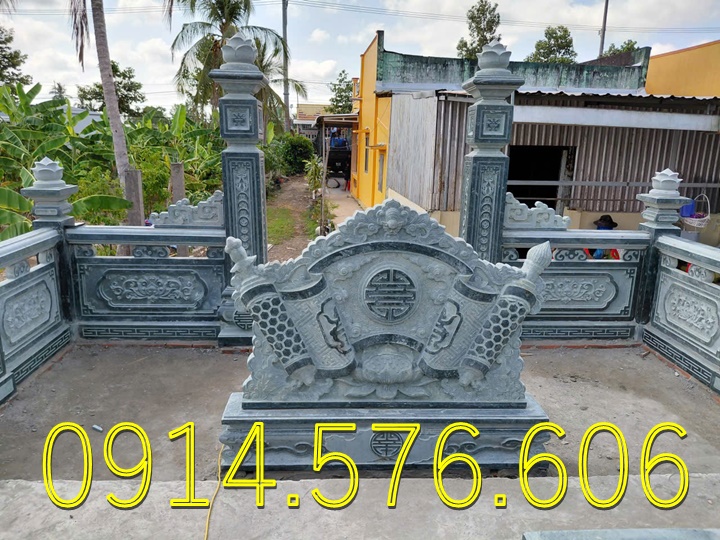 Cuốn Thư Bằng Đá Tự Nhiên Nguyên Khối, Tắc Môn Từ Đường Dòng Họ Bằng Đá Xanh, Bức Bình Phong Đá Trấn Trạch Khu Lăng Mộ, Cuốn Thư Bằng Đá Granite Trước Cổng Từ Đường,