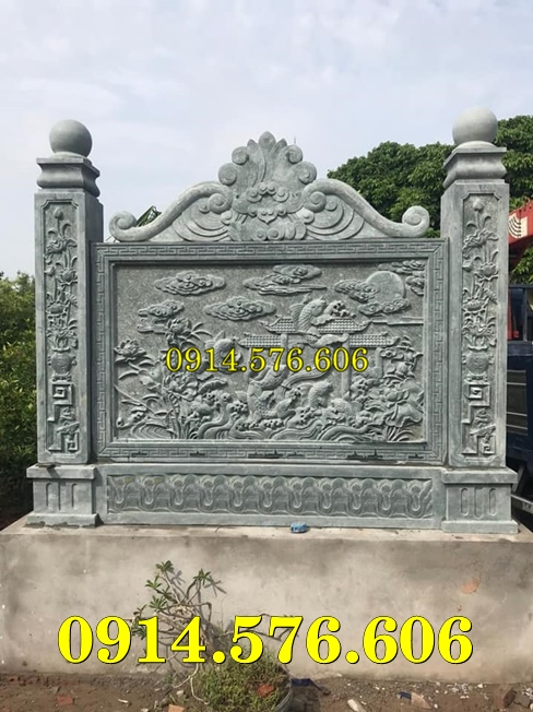 Cuốn Thư Bằng Đá Tự Nhiên Nguyên Khối, Tắc Môn Từ Đường Dòng Họ Bằng Đá Xanh, Bức Bình Phong Đá Trấn Trạch Khu Lăng Mộ, Cuốn Thư Bằng Đá Granite Trước Cổng Từ Đường,