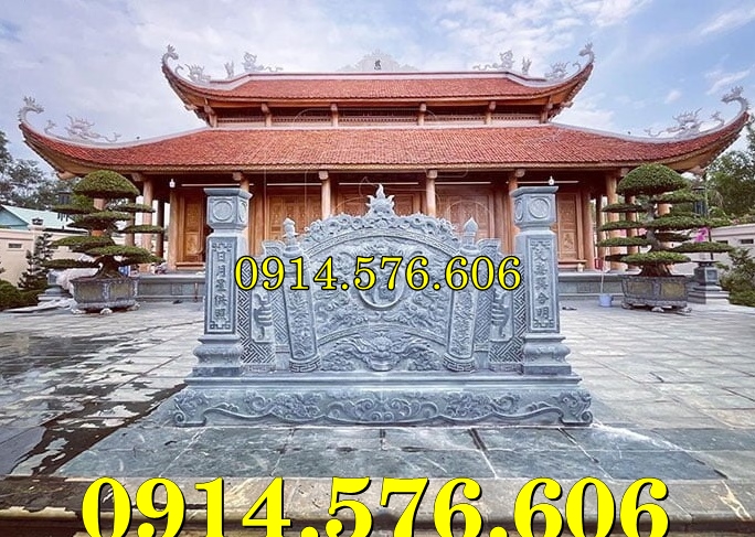 Cuốn Thư Bằng Đá Tự Nhiên Nguyên Khối, Tắc Môn Từ Đường Dòng Họ Bằng Đá Xanh, Bức Bình Phong Đá Trấn Trạch Khu Lăng Mộ, Cuốn Thư Bằng Đá Granite Trước Cổng Từ Đường,