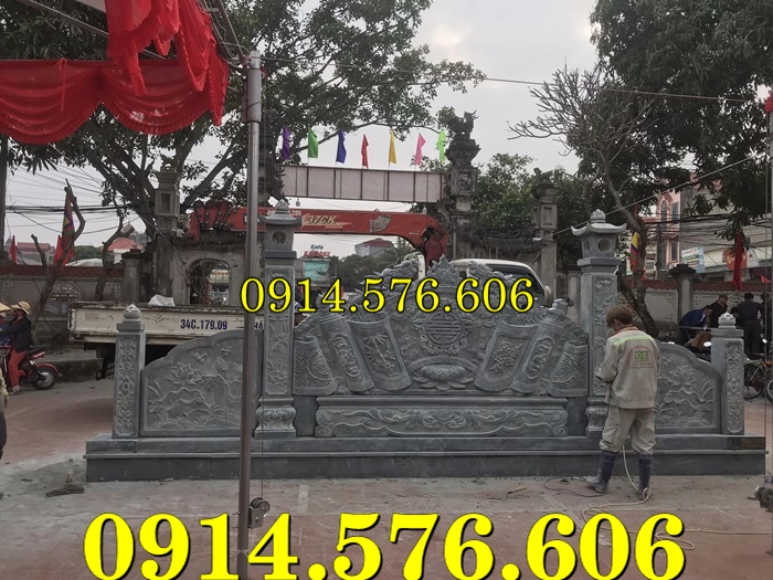 Cuốn Thư Bằng Đá Tự Nhiên Nguyên Khối, Tắc Môn Từ Đường Dòng Họ Bằng Đá Xanh, Bức Bình Phong Đá Trấn Trạch Khu Lăng Mộ, Cuốn Thư Bằng Đá Granite Trước Cổng Từ Đường,