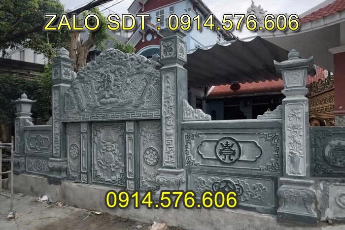 Cuốn Thư Bằng Đá Tự Nhiên Nguyên Khối, Tắc Môn Từ Đường Dòng Họ Bằng Đá Xanh, Bức Bình Phong Đá Trấn Trạch Khu Lăng Mộ, Cuốn Thư Bằng Đá Granite Trước Cổng Từ Đường,