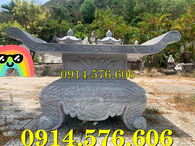 Bàn Lễ Đá Tự Nhiên Nguyên Khối Giá Rẻ, Bàn Đá Đặt Lễ Xanh Trắng Vàng Hiện Đại, Kích Thước Bàn Lễ Đá Hoa Cương Theo Phong Thủy, Giá Bán Bàn Lễ Bằng Đá Ngoài Nghĩa Trang Dòng Họ, Đại lý Cơ Sở Xưởng Sản Xuất Bàn Lễ Đá