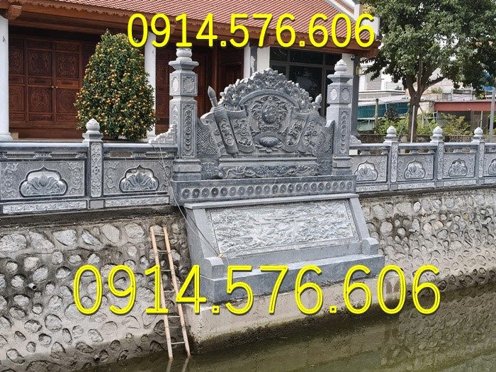 Cuốn Thư Bằng Đá Tự Nhiên Nguyên Khối, Tắc Môn Từ Đường Dòng Họ Bằng Đá Xanh, Bức Bình Phong Đá Trấn Trạch Khu Lăng Mộ, Cuốn Thư Bằng Đá Granite Trước Cổng Từ Đường,