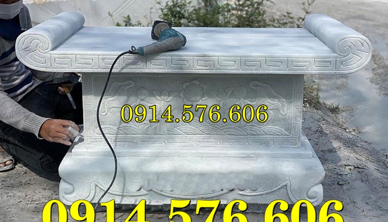 Bàn Lễ Đá Tự Nhiên Nguyên Khối Giá Rẻ, Bàn Đá Đặt Lễ Xanh Trắng Vàng Hiện Đại, Kích Thước Bàn Lễ Đá Hoa Cương Theo Phong Thủy, Giá Bán Bàn Lễ Bằng Đá Ngoài Nghĩa Trang Dòng Họ, Đại lý Cơ Sở Xưởng Sản Xuất Bàn Lễ Đá