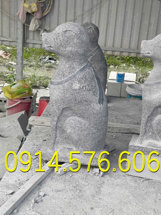 Tượng Chó Đá Nguyên Khối Đẹp Giá Rẻ, Xưởng Sản Xuất Mẫu Chó Đá Phong Thủy, Kích Thước Chó Đá Cổ Thời Lý, Chó Đá Xanh Xám Đặt Trước Nhà, Chó Trấn Trạch Bằng Đá Tự Nhiên Đẹp, Điêu Khắc Mẫu Chó Đá Hiện Đại Trước Nhà Gỗ