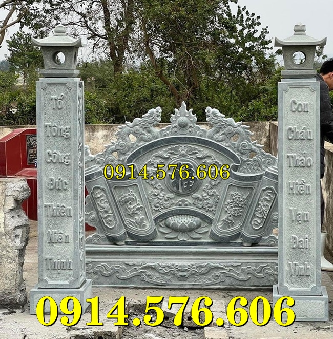 Cuốn Thư Bằng Đá Tự Nhiên Nguyên Khối, Tắc Môn Từ Đường Dòng Họ Bằng Đá Xanh, Bức Bình Phong Đá Trấn Trạch Khu Lăng Mộ, Cuốn Thư Bằng Đá Granite Trước Cổng Từ Đường,