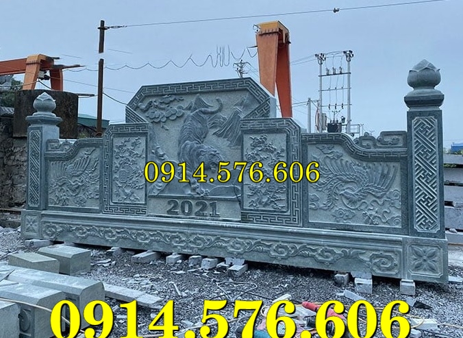 Cuốn Thư Bằng Đá Tự Nhiên Nguyên Khối, Tắc Môn Từ Đường Dòng Họ Bằng Đá Xanh, Bức Bình Phong Đá Trấn Trạch Khu Lăng Mộ, Cuốn Thư Bằng Đá Granite Trước Cổng Từ Đường,