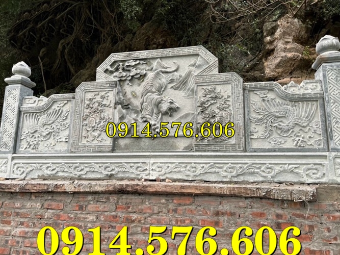 Cuốn Thư Bằng Đá Tự Nhiên Nguyên Khối, Tắc Môn Từ Đường Dòng Họ Bằng Đá Xanh, Bức Bình Phong Đá Trấn Trạch Khu Lăng Mộ, Cuốn Thư Bằng Đá Granite Trước Cổng Từ Đường,