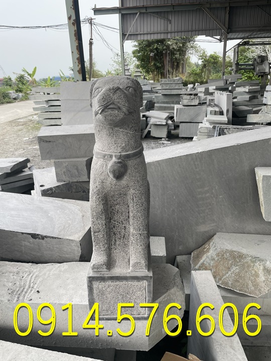 Tượng Chó Đá Nguyên Khối Đẹp Giá Rẻ, Xưởng Sản Xuất Mẫu Chó Đá Phong Thủy, Kích Thước Chó Đá Cổ Thời Lý, Chó Đá Xanh Xám Đặt Trước Nhà, Chó Trấn Trạch Bằng Đá Tự Nhiên Đẹp, Điêu Khắc Mẫu Chó Đá Hiện Đại Trước Nhà Gỗ