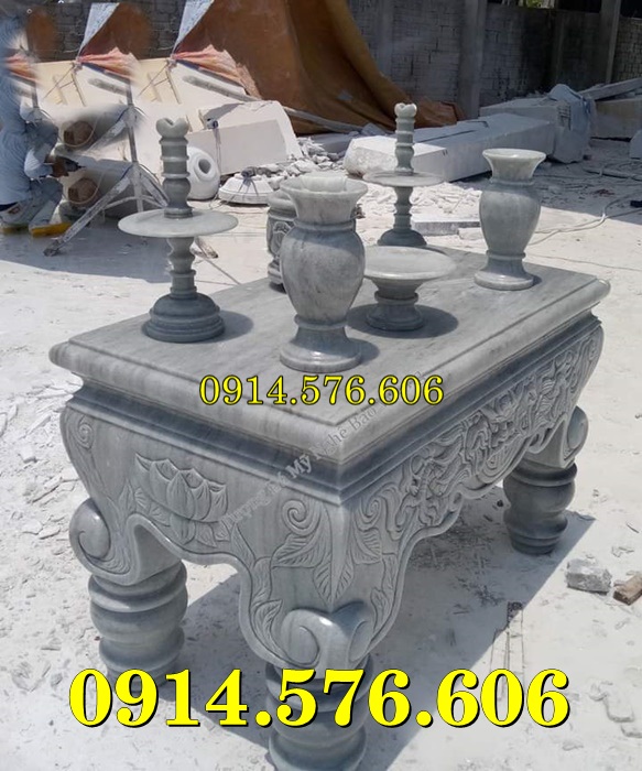 Bàn Lễ Đá Tự Nhiên Nguyên Khối Giá Rẻ, Bàn Đá Đặt Lễ Xanh Trắng Vàng Hiện Đại, Kích Thước Bàn Lễ Đá Hoa Cương Theo Phong Thủy, Giá Bán Bàn Lễ Bằng Đá Ngoài Nghĩa Trang Dòng Họ, Đại lý Cơ Sở Xưởng Sản Xuất Bàn Lễ Đá
