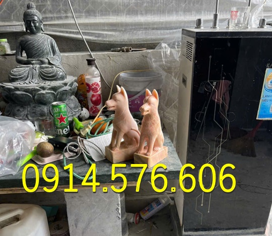Tượng Chó Đá Nguyên Khối Đẹp Giá Rẻ, Xưởng Sản Xuất Mẫu Chó Đá Phong Thủy, Kích Thước Chó Đá Cổ Thời Lý, Chó Đá Xanh Xám Đặt Trước Nhà, Chó Trấn Trạch Bằng Đá Tự Nhiên Đẹp, Điêu Khắc Mẫu Chó Đá Hiện Đại Trước Nhà Gỗ