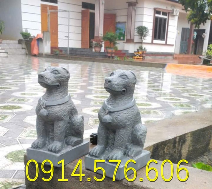Tượng Chó Đá Nguyên Khối Đẹp Giá Rẻ, Xưởng Sản Xuất Mẫu Chó Đá Phong Thủy, Kích Thước Chó Đá Cổ Thời Lý, Chó Đá Xanh Xám Đặt Trước Nhà, Chó Trấn Trạch Bằng Đá Tự Nhiên Đẹp, Điêu Khắc Mẫu Chó Đá Hiện Đại Trước Nhà Gỗ