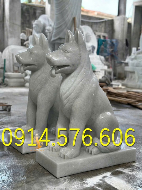 Tượng Chó Đá Nguyên Khối Đẹp Giá Rẻ, Xưởng Sản Xuất Mẫu Chó Đá Phong Thủy, Kích Thước Chó Đá Cổ Thời Lý, Chó Đá Xanh Xám Đặt Trước Nhà, Chó Trấn Trạch Bằng Đá Tự Nhiên Đẹp, Điêu Khắc Mẫu Chó Đá Hiện Đại Trước Nhà Gỗ