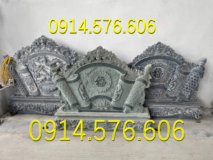 Cuốn Thư Bằng Đá Tự Nhiên Nguyên Khối, Tắc Môn Từ Đường Dòng Họ Bằng Đá Xanh, Bức Bình Phong Đá Trấn Trạch Khu Lăng Mộ, Cuốn Thư Bằng Đá Granite Trước Cổng Từ Đường,