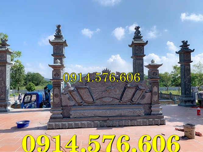 Cuốn Thư Bằng Đá Tự Nhiên Nguyên Khối, Tắc Môn Từ Đường Dòng Họ Bằng Đá Xanh, Bức Bình Phong Đá Trấn Trạch Khu Lăng Mộ, Cuốn Thư Bằng Đá Granite Trước Cổng Từ Đường,