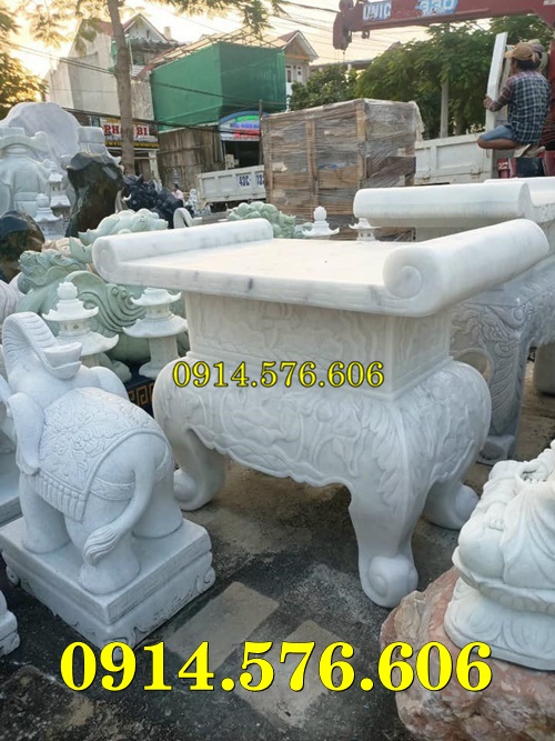 Bàn Lễ Đá Tự Nhiên Nguyên Khối Giá Rẻ, Bàn Đá Đặt Lễ Xanh Trắng Vàng Hiện Đại, Kích Thước Bàn Lễ Đá Hoa Cương Theo Phong Thủy, Giá Bán Bàn Lễ Bằng Đá Ngoài Nghĩa Trang Dòng Họ, Đại lý Cơ Sở Xưởng Sản Xuất Bàn Lễ Đá
