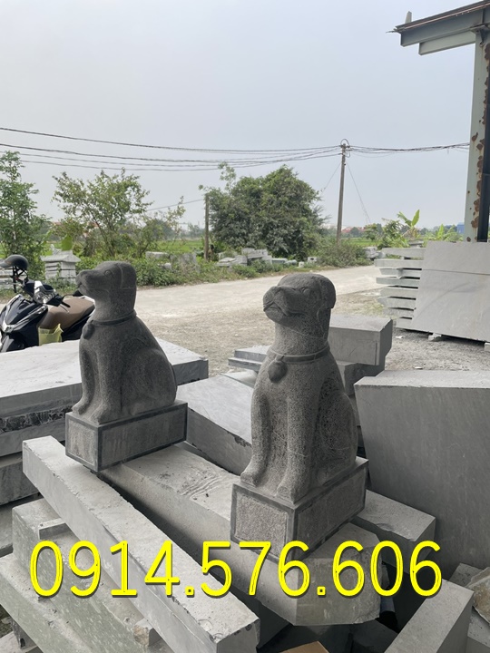 Tượng Chó Đá Nguyên Khối Đẹp Giá Rẻ, Xưởng Sản Xuất Mẫu Chó Đá Phong Thủy, Kích Thước Chó Đá Cổ Thời Lý, Chó Đá Xanh Xám Đặt Trước Nhà, Chó Trấn Trạch Bằng Đá Tự Nhiên Đẹp, Điêu Khắc Mẫu Chó Đá Hiện Đại Trước Nhà Gỗ