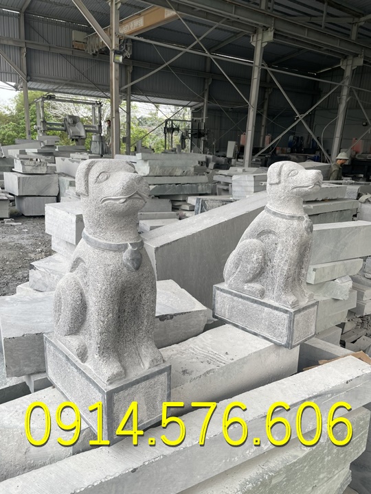 Tượng Chó Đá Nguyên Khối Đẹp Giá Rẻ, Xưởng Sản Xuất Mẫu Chó Đá Phong Thủy, Kích Thước Chó Đá Cổ Thời Lý, Chó Đá Xanh Xám Đặt Trước Nhà, Chó Trấn Trạch Bằng Đá Tự Nhiên Đẹp, Điêu Khắc Mẫu Chó Đá Hiện Đại Trước Nhà Gỗ