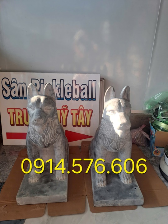 Tượng Chó Đá Nguyên Khối Đẹp Giá Rẻ, Xưởng Sản Xuất Mẫu Chó Đá Phong Thủy, Kích Thước Chó Đá Cổ Thời Lý, Chó Đá Xanh Xám Đặt Trước Nhà, Chó Trấn Trạch Bằng Đá Tự Nhiên Đẹp, Điêu Khắc Mẫu Chó Đá Hiện Đại Trước Nhà Gỗ
