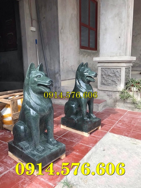 Tượng Chó Đá Nguyên Khối Đẹp Giá Rẻ, Xưởng Sản Xuất Mẫu Chó Đá Phong Thủy, Kích Thước Chó Đá Cổ Thời Lý, Chó Đá Xanh Xám Đặt Trước Nhà, Chó Trấn Trạch Bằng Đá Tự Nhiên Đẹp, Điêu Khắc Mẫu Chó Đá Hiện Đại Trước Nhà Gỗ
