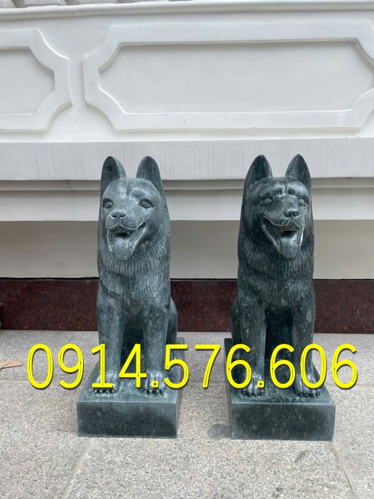 Tượng Chó Đá Nguyên Khối Đẹp Giá Rẻ, Xưởng Sản Xuất Mẫu Chó Đá Phong Thủy, Kích Thước Chó Đá Cổ Thời Lý, Chó Đá Xanh Xám Đặt Trước Nhà, Chó Trấn Trạch Bằng Đá Tự Nhiên Đẹp, Điêu Khắc Mẫu Chó Đá Hiện Đại Trước Nhà Gỗ